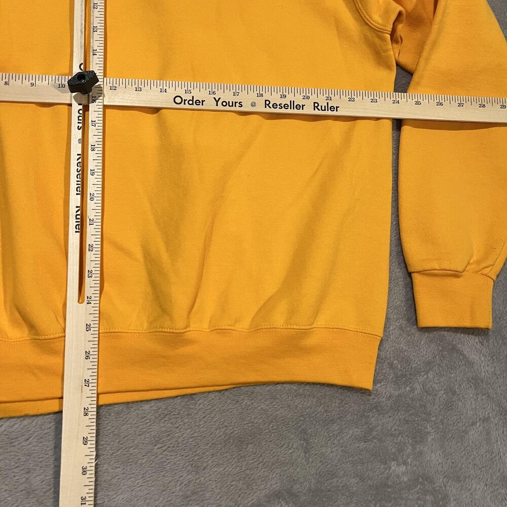 Champion Tuskegee University Sweatshirt Mens Large Yellow Crewneck Fleece - Picture 7 of 8